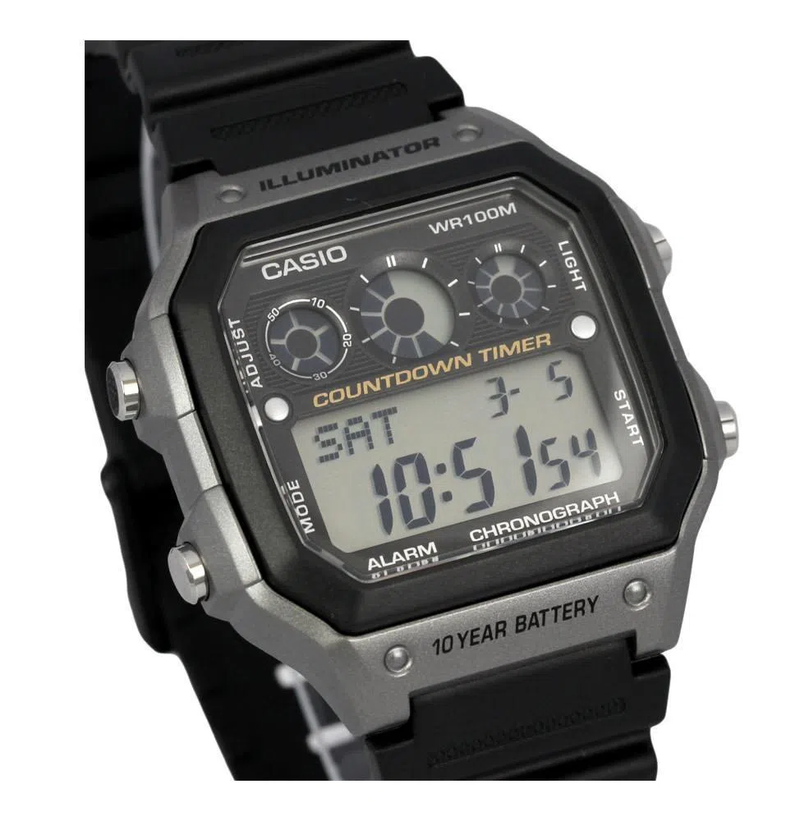 Reloj de Caballero Casio Modelo AE-1300WH-8A Diseño Deportivo