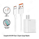 Cargador Xiaomi Carga Rápida 67W Tipo C