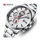 Reloj CURREN 8352  Cronógrafo Para Hombre - Plateado