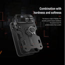 Estuche Protector Nillkin Compatible Con Iphone 13 Pro con soporte y cubierta - Negro