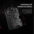 Estuche Protector Nillkin Compatible Con Iphone 13 Pro Max con soporte y cubierta - Verde