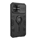 Estuche Protector Nillkin Compatible Con Iphone 13 Pro con soporte y cubierta - Negro