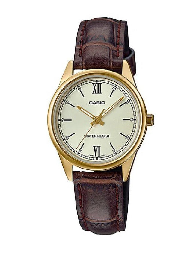 Reloj Casio Modelo LTP-V005GL-9B Para Dama Diseño Elegante