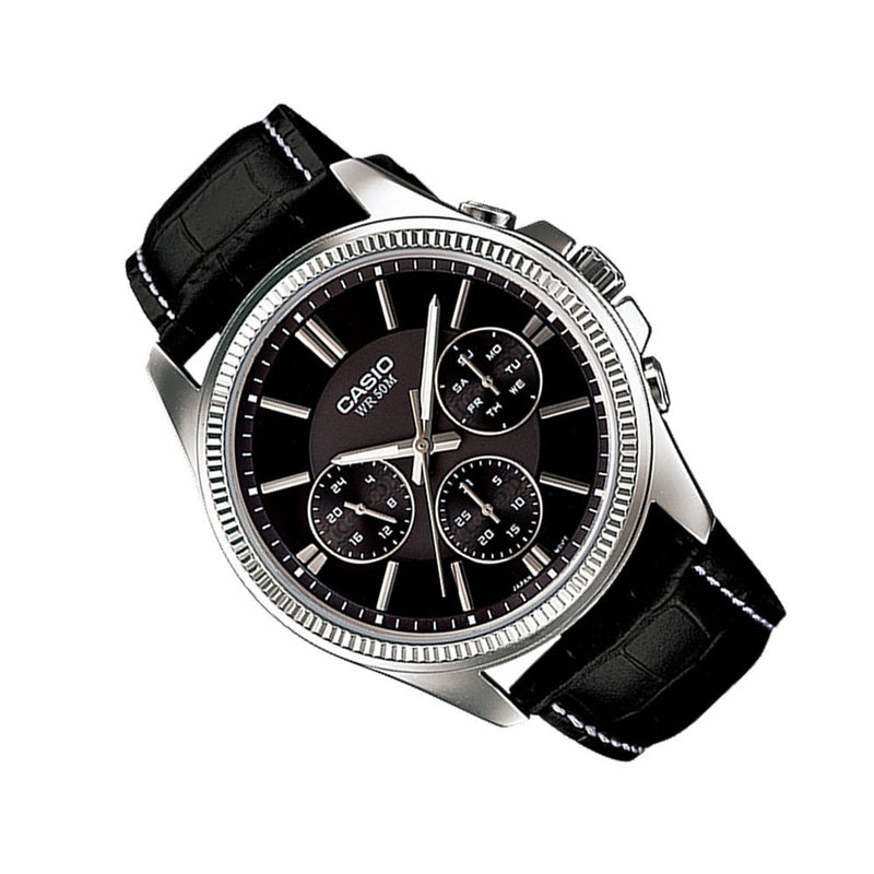 Reloj Casio Para Caballero Referencia MTP-1375L-1A Diseño Elegante