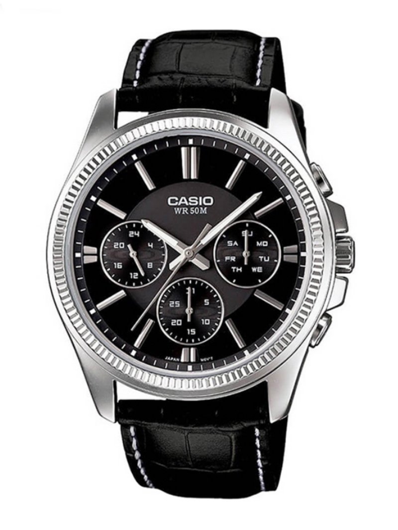 Reloj Casio Para Caballero Referencia MTP-1375L-1A Diseño Elegante