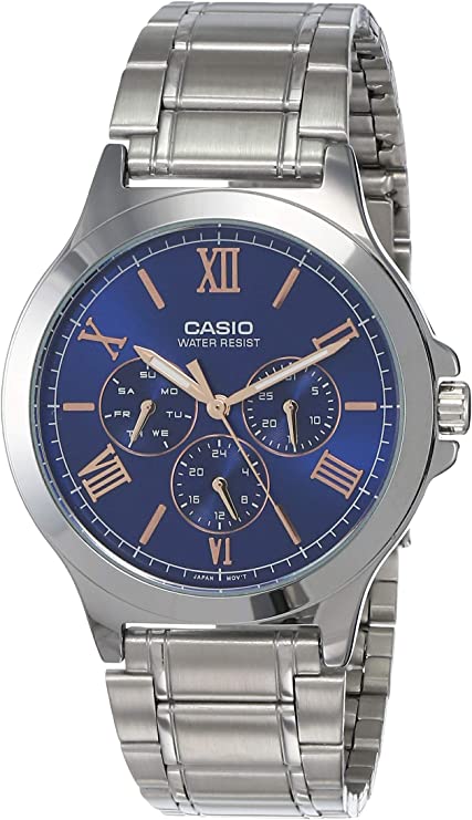 Reloj Casio Referencia MTP-V300D-2A Para Caballero Original y Elegante