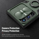 Estuche Protector Nillkin Compatible Con Samsung Galaxy S22 Ultra con soporte y cubierta de lente de cámara