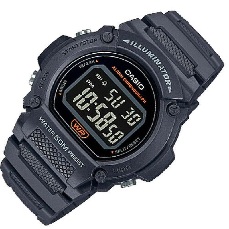 Reloj Casio Referencia W-219H-8B Diseño Deportivo