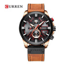 Reloj CURREN 8346 Cronógrafo Para Hombre Pulso De Cuero