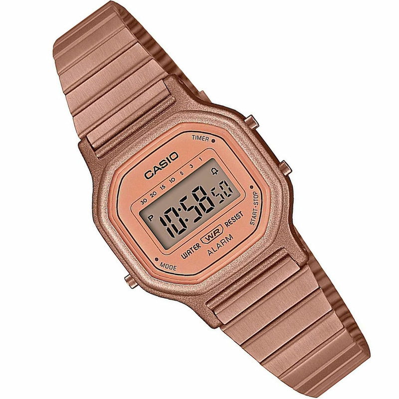 Reloj Casio Vintage LA-11WR-5A Acero Inoxidable Oro Rosa