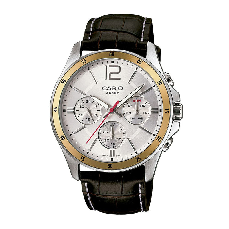 Reloj Casio Referencia MTP-1374L-7A Diseño Elegante