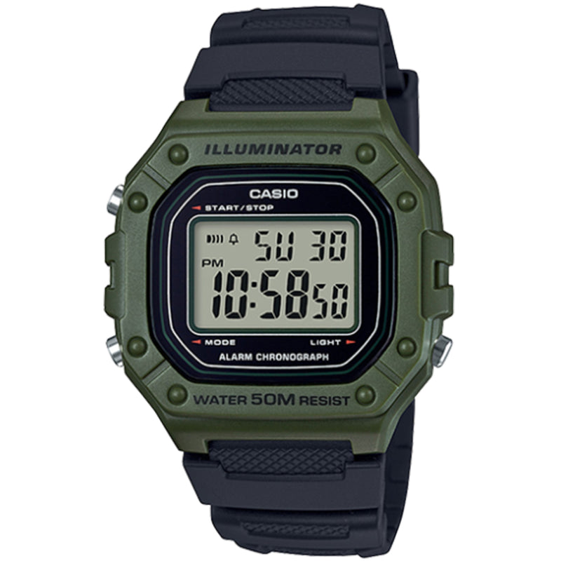 Reloj Casio Referencia W-218H-3A Diseño Deportivo