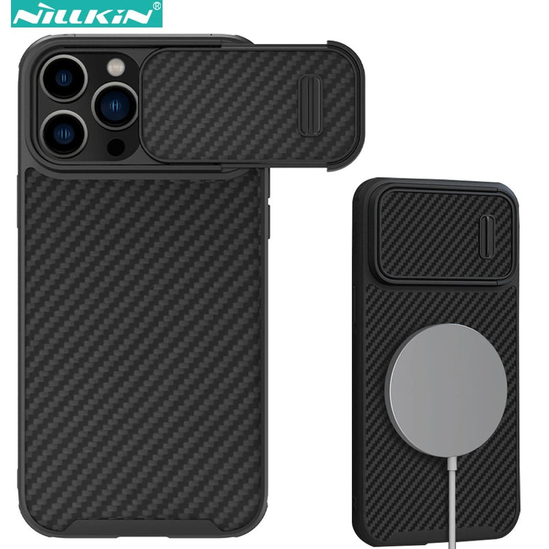 Estuche Protector Nillkin Compatible Con Iphone 14 Plus Resistente al Polvo - Negro