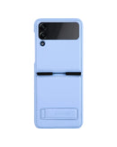 Funda de Cuero Nillkin Qin Compatible Con Samsung Galaxy Z Flip 4 5G - Azul