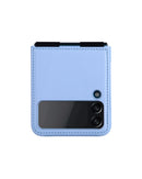 Funda de Cuero Nillkin Qin Compatible Con Samsung Galaxy Z Flip 4 5G - Azul