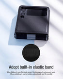 Funda de Cuero Nillkin Qin Compatible Con Samsung Galaxy Z Flip 4 5G - Azul